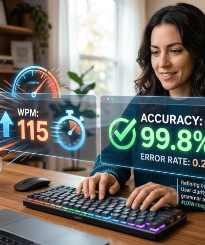 Why UX Writers Should Track Their Typing Accuracy, Not Just Speed