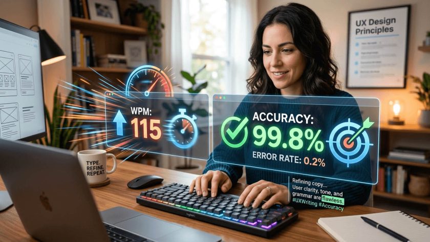 Why UX Writers Should Track Their Typing Accuracy, Not Just Speed